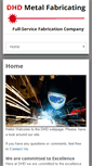 Mobile Screenshot of dhdmetalfabricating.com
