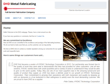 Tablet Screenshot of dhdmetalfabricating.com